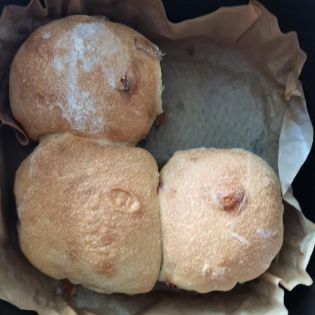 减脂面包🍞空气炸锅版恰巴塔❗️免揉面的快乐