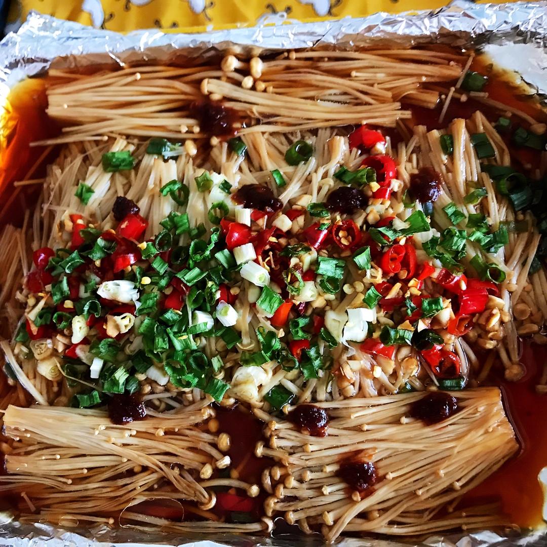 蒜蓉烤金针菇（烤箱版）