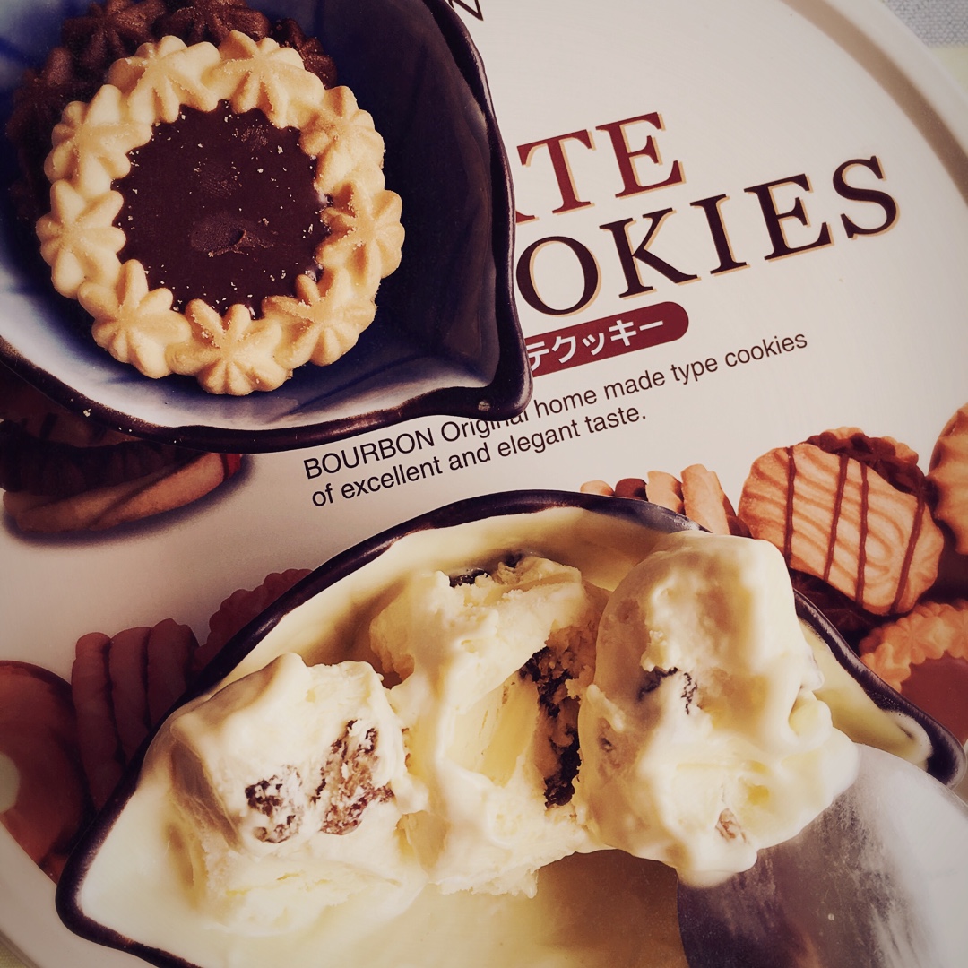 annkitchen做的朗姆黑加仑冰淇淋rumraisinicecream