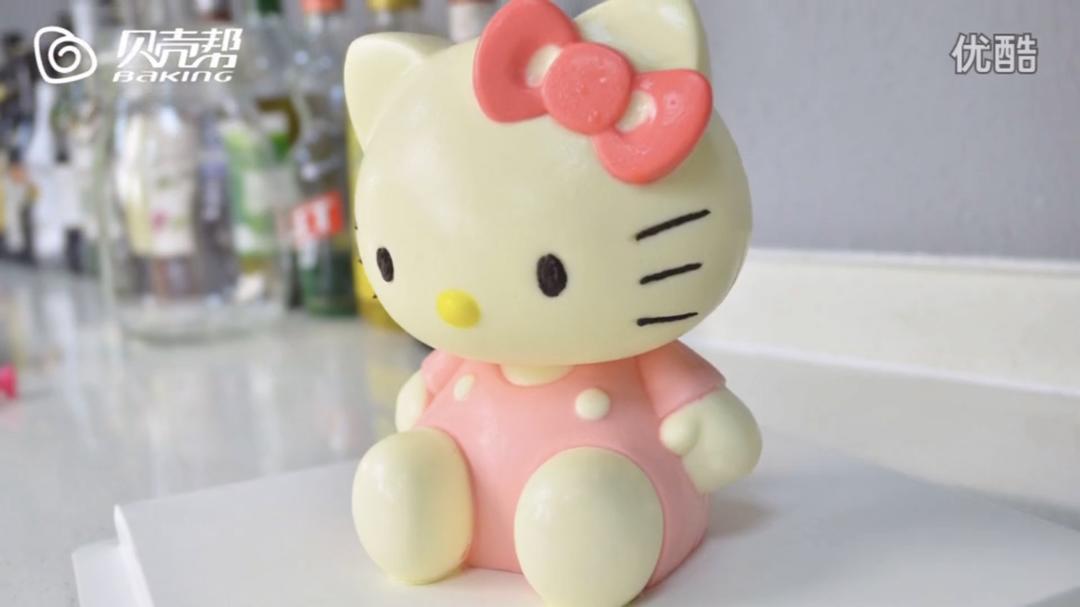 Hello Kitty 冰淇淋蛋糕的做法 步骤39