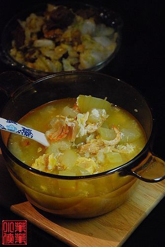 瑶柱咸蛋节瓜汤的做法