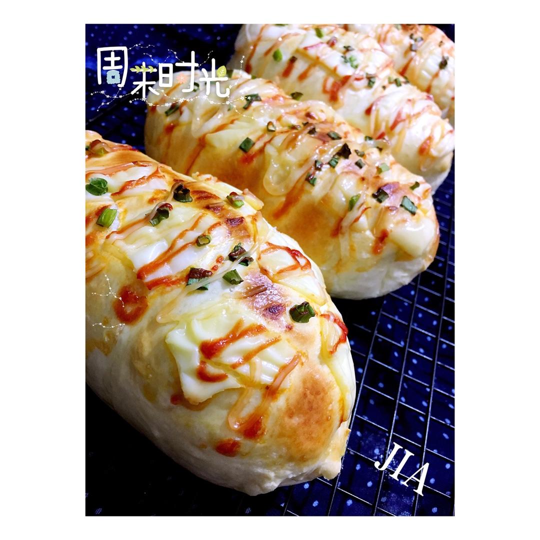香葱肉松面包（烫种法）