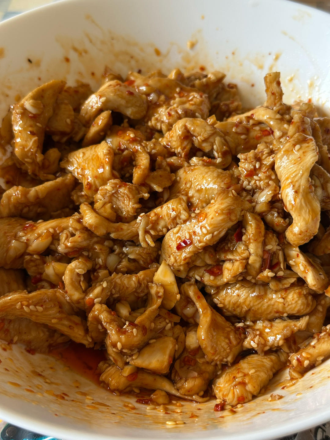 凉拌鸡胸肉片