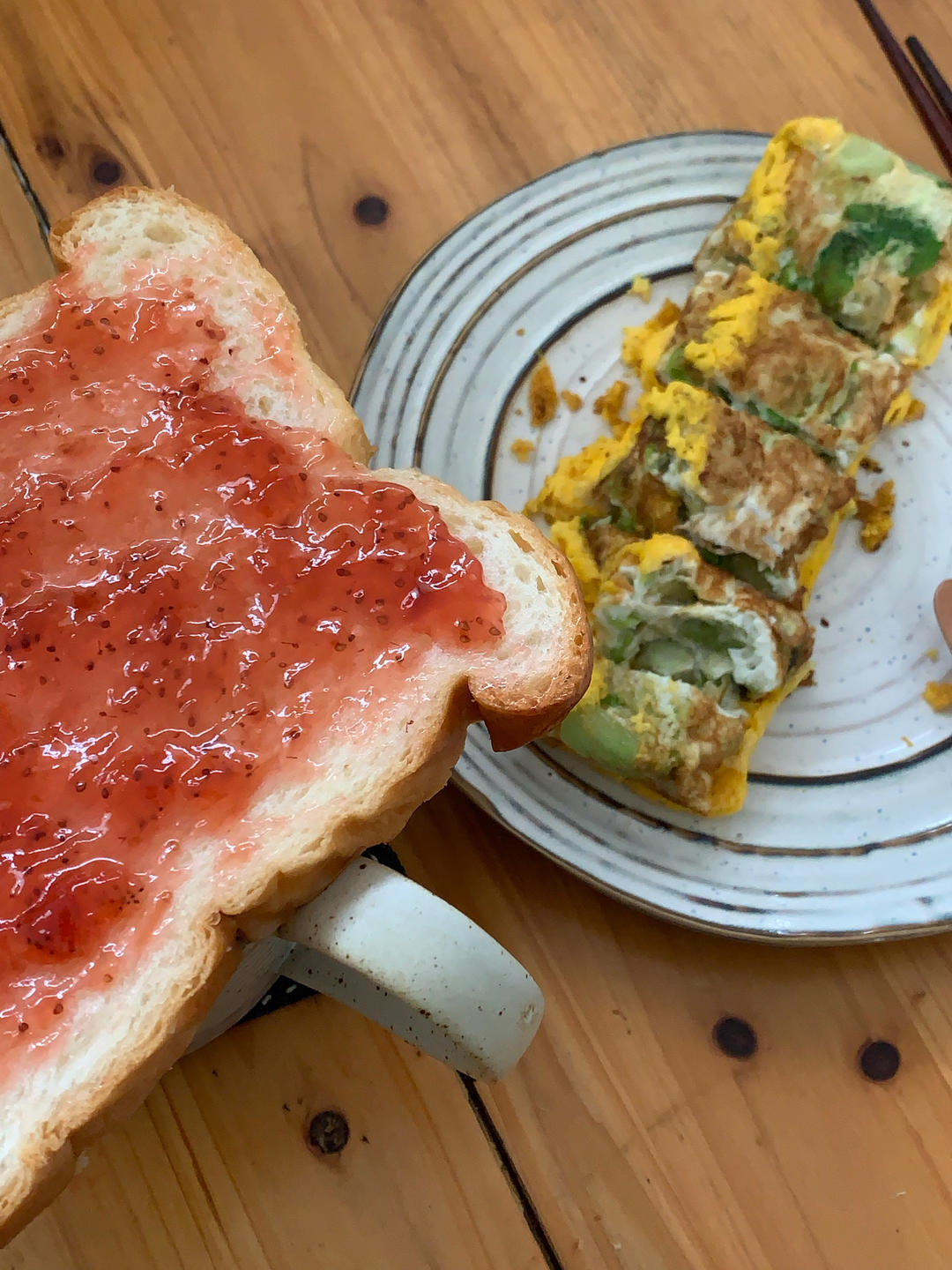 生菜双色厚蛋烧