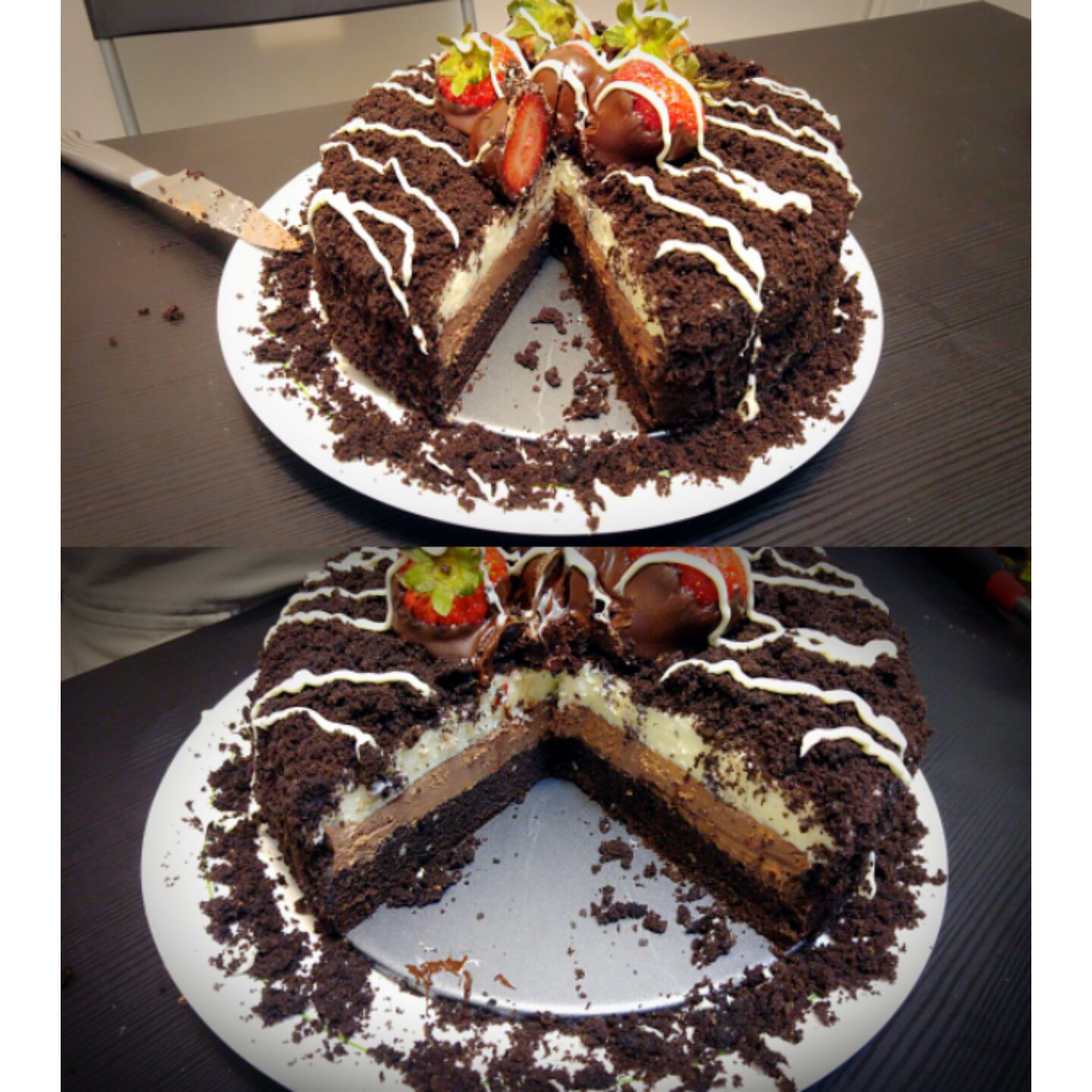 <LeTao> 巧克力双层芝士蛋糕配方大公开！！