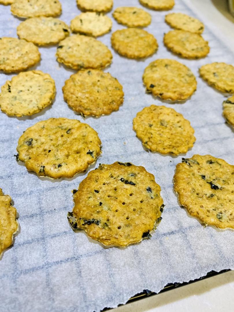 全麦海苔苏打饼干（减肥零食·无油无糖）