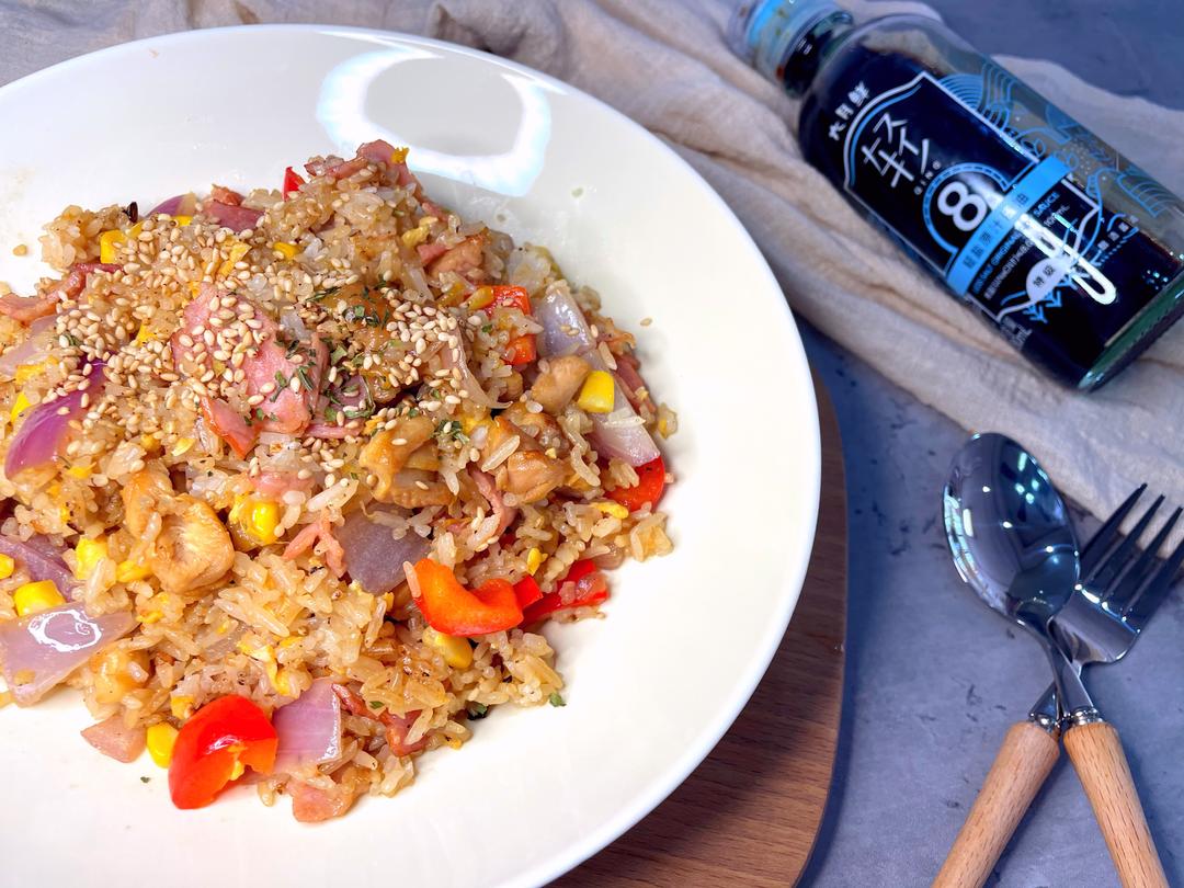 照烧鸡肉炒饭的做法