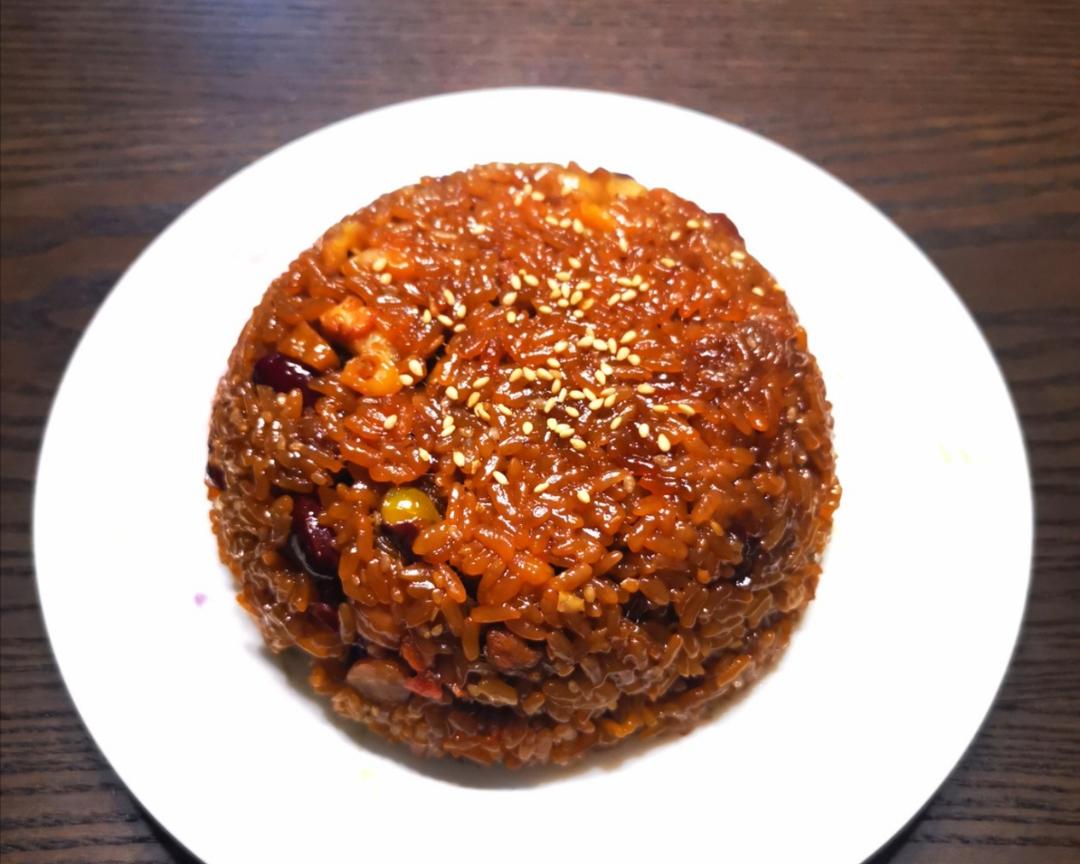 红糖八宝糯米饭的做法