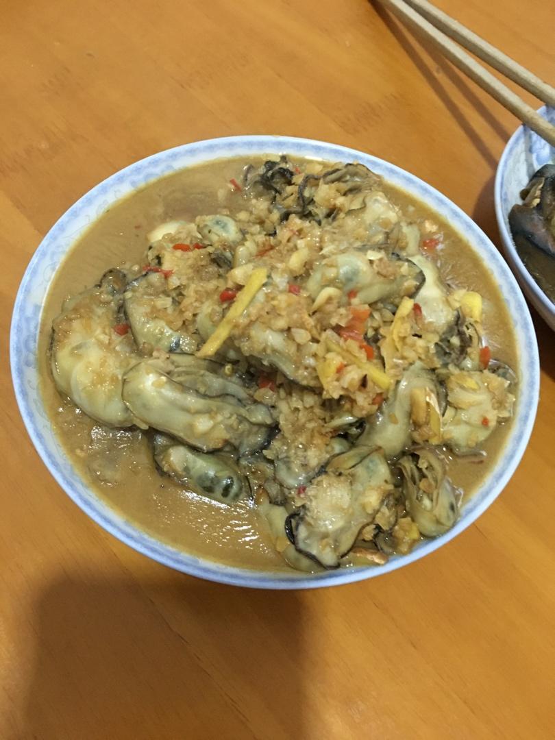 葱姜酱炒生蚝
