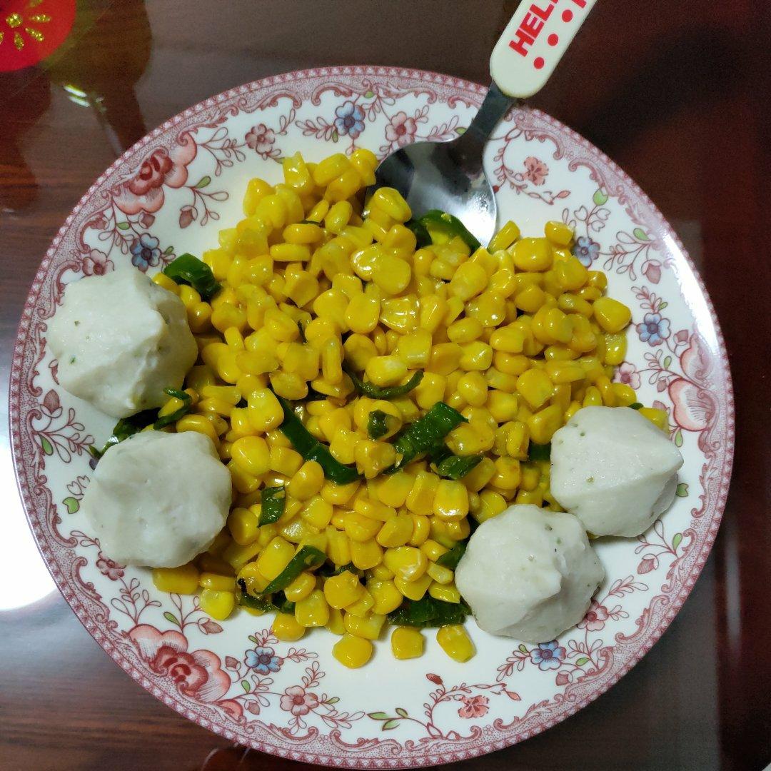 青椒玉米粒