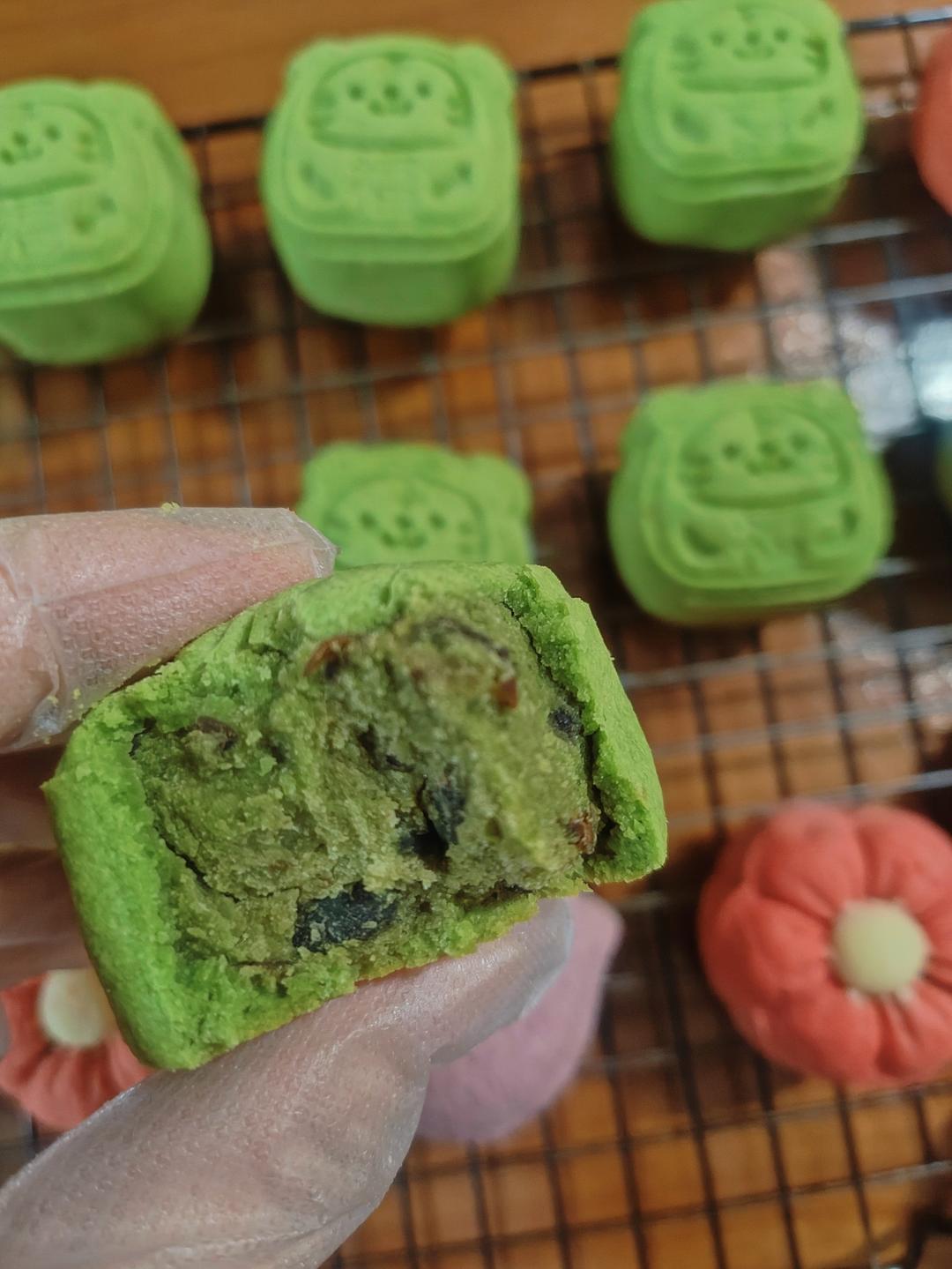 君之版抹茶红豆月饼（无转化糖浆）