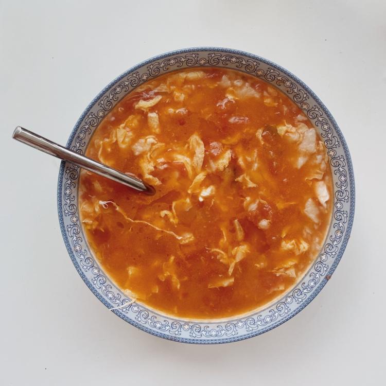 西红柿鸡蛋疙瘩汤