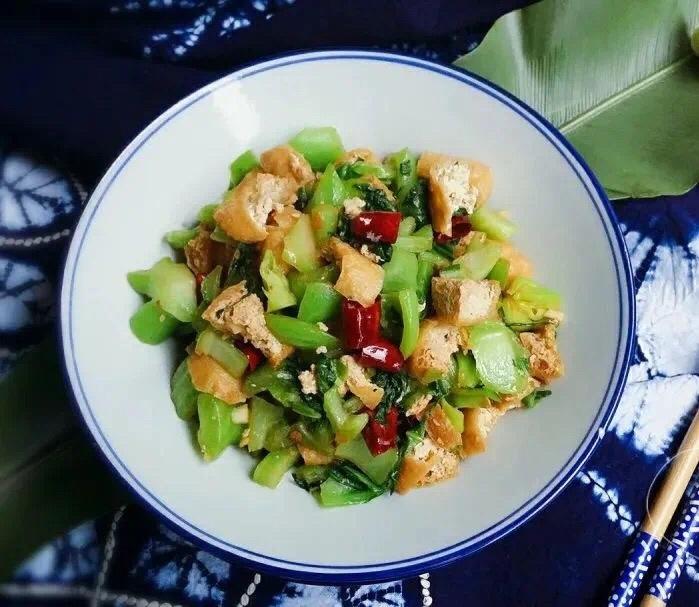 豆泡炝芥菜的做法