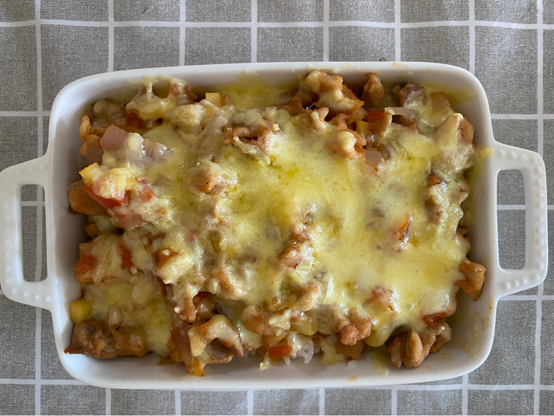 番茄鸡肉浓情焗饭【两人份】