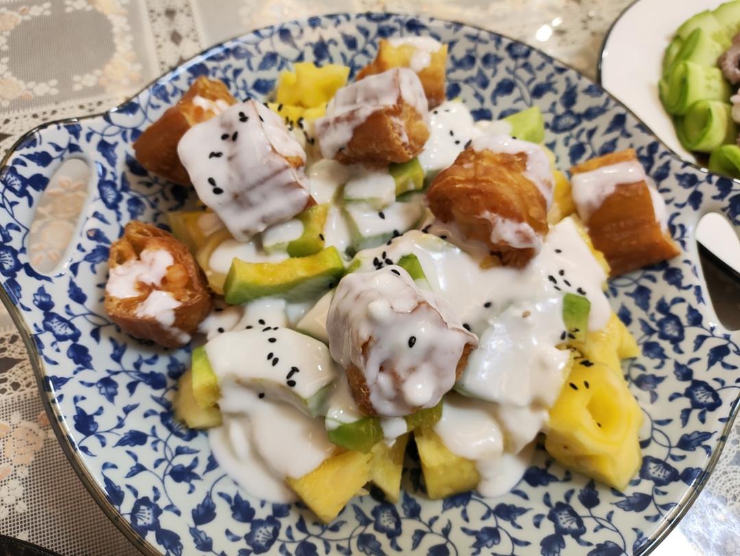 菠萝油条虾
