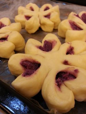 四叶草紫薯面包（汤种）的做法 步骤2