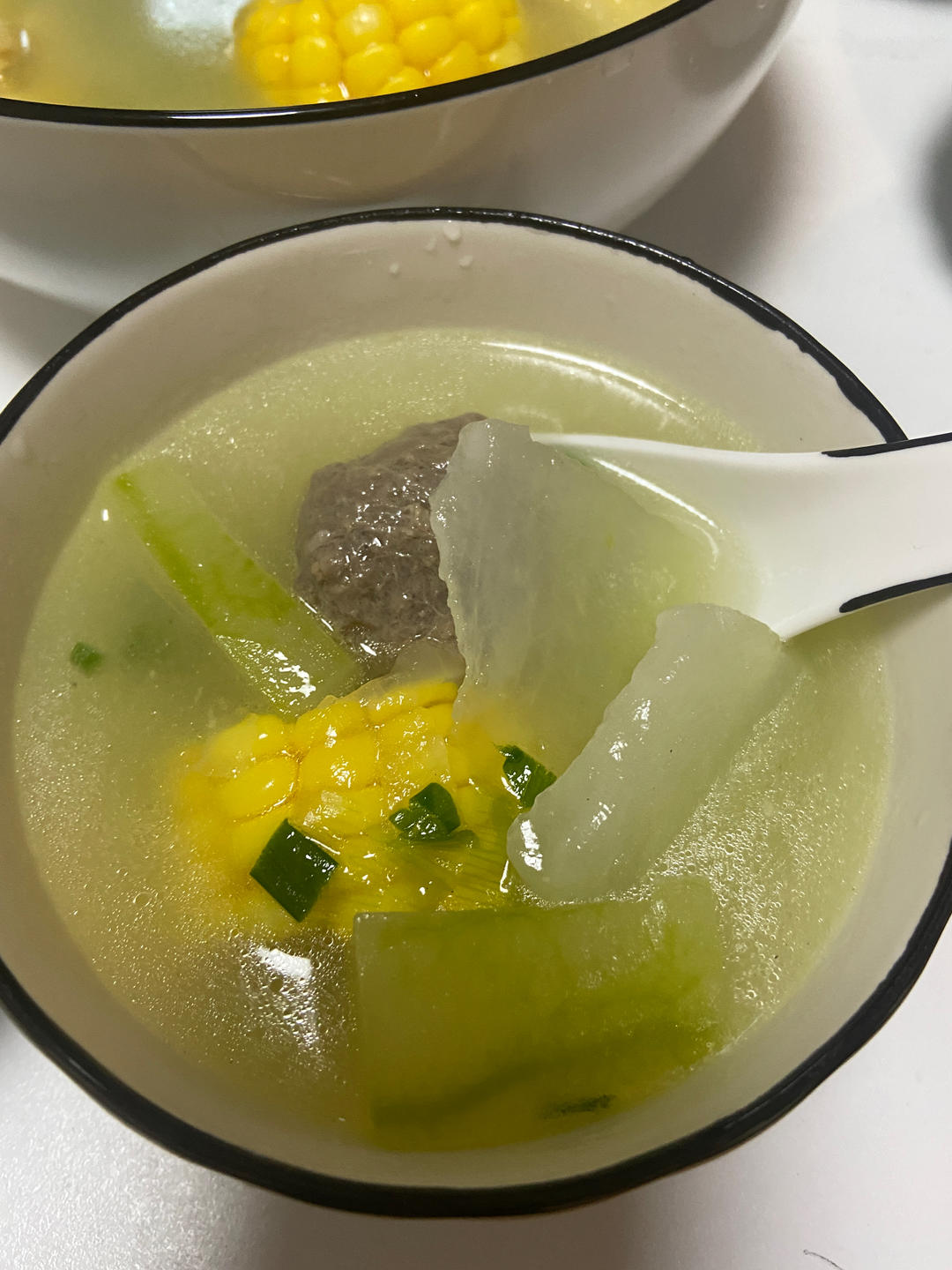 ✨美味减脂汤❗️鲜甜好喝的玉米冬瓜汤