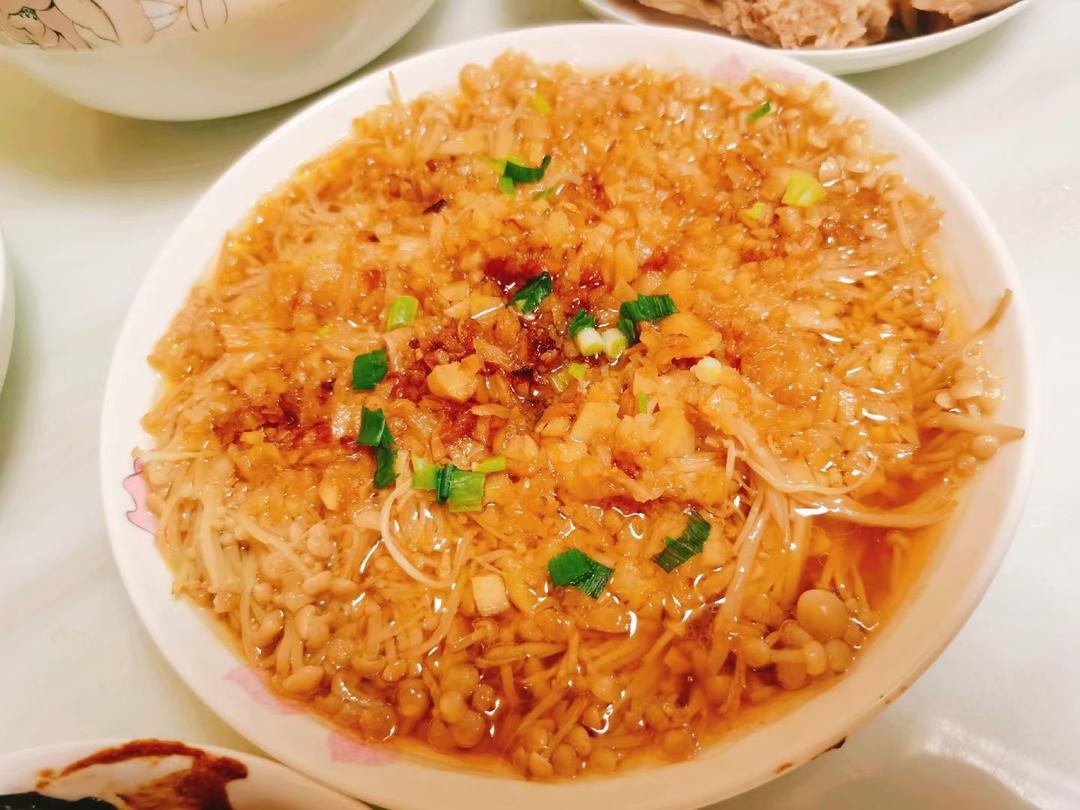 蒜蓉蒸金针菇