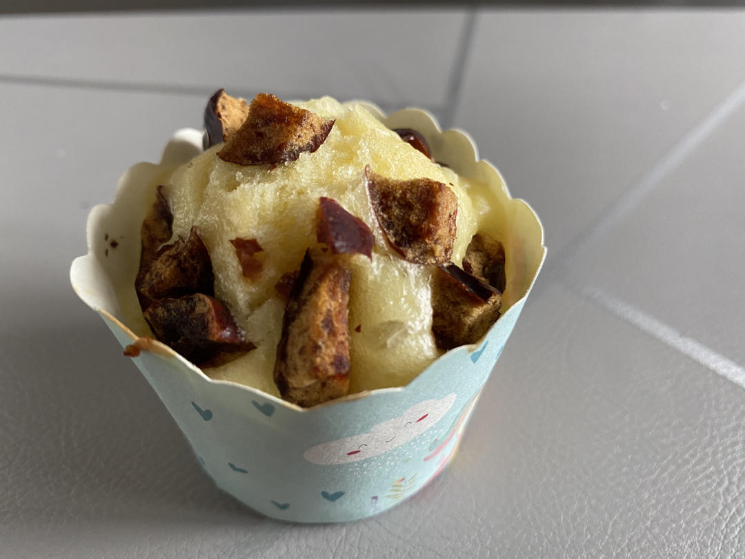 两个鸡蛋一碗面 全程手不粘面 轻松搞定小碗蒸发糕 蓬松煊软 比面包好吃