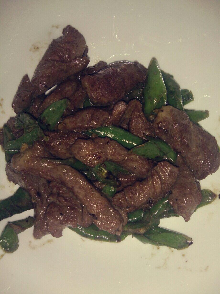 杭椒炒牛柳