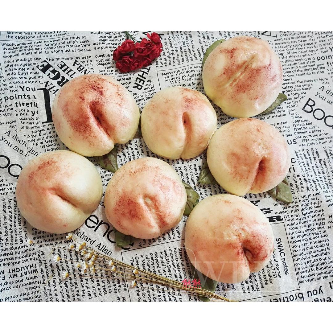 寿桃馒头（水蜜桃馒头）