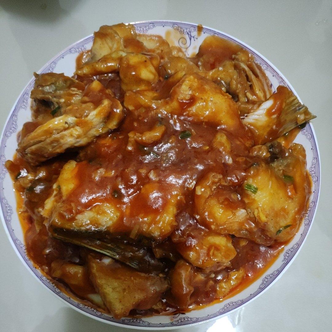 酸酸甜甜~茄汁鱼片