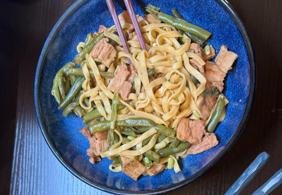 豆角猪肉焖面