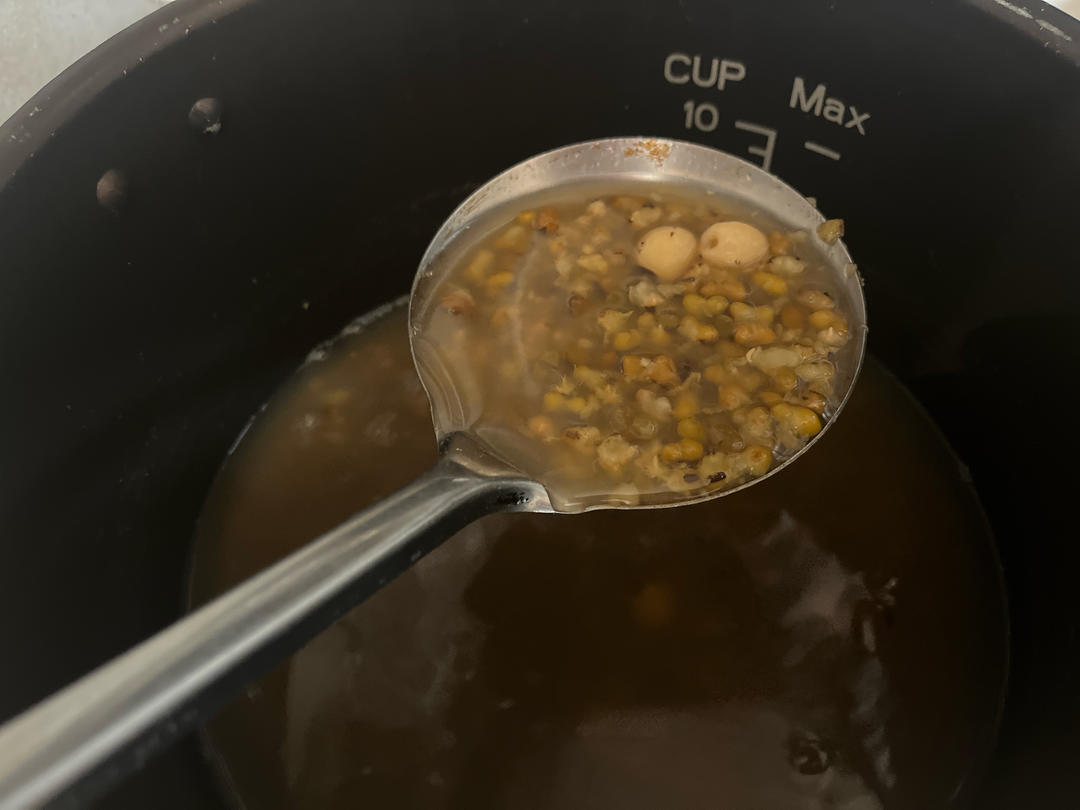 高压锅煮绿豆汤