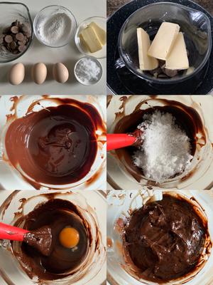 无需打发！拌一拌就能做巧克力熔岩爆浆蛋糕的做法 步骤1