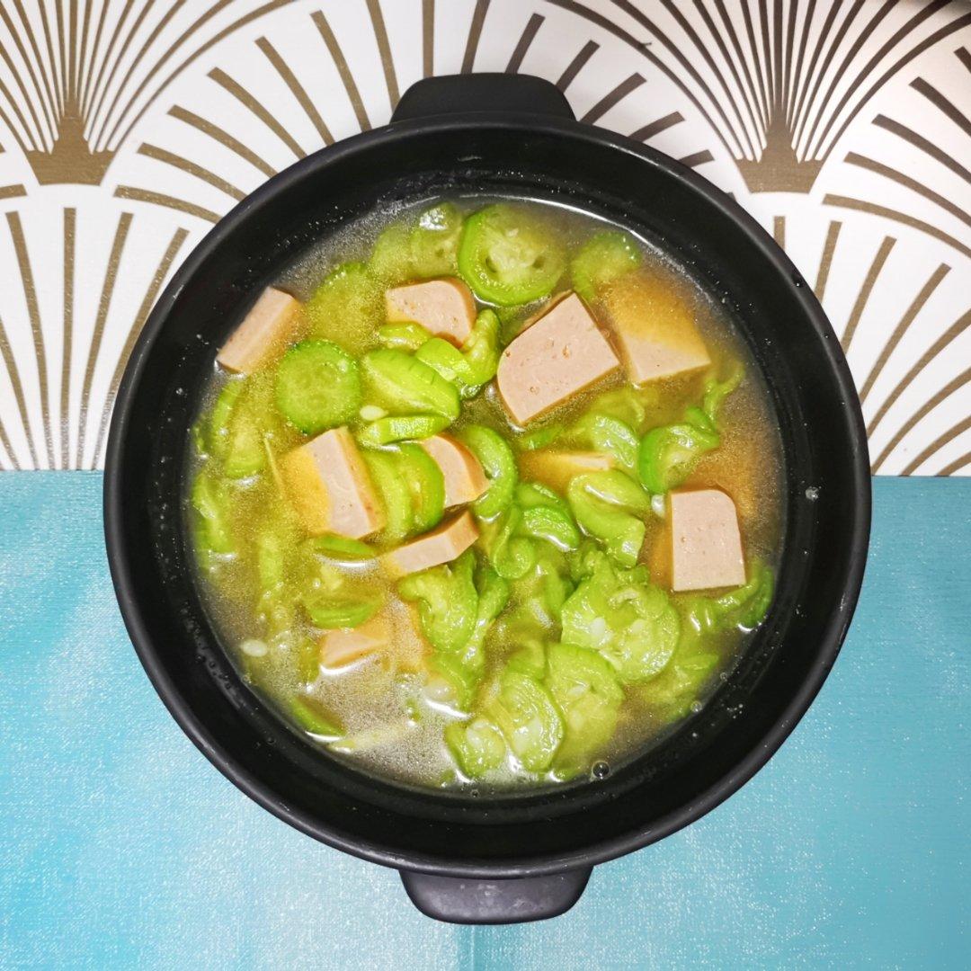 丝瓜炒火腿