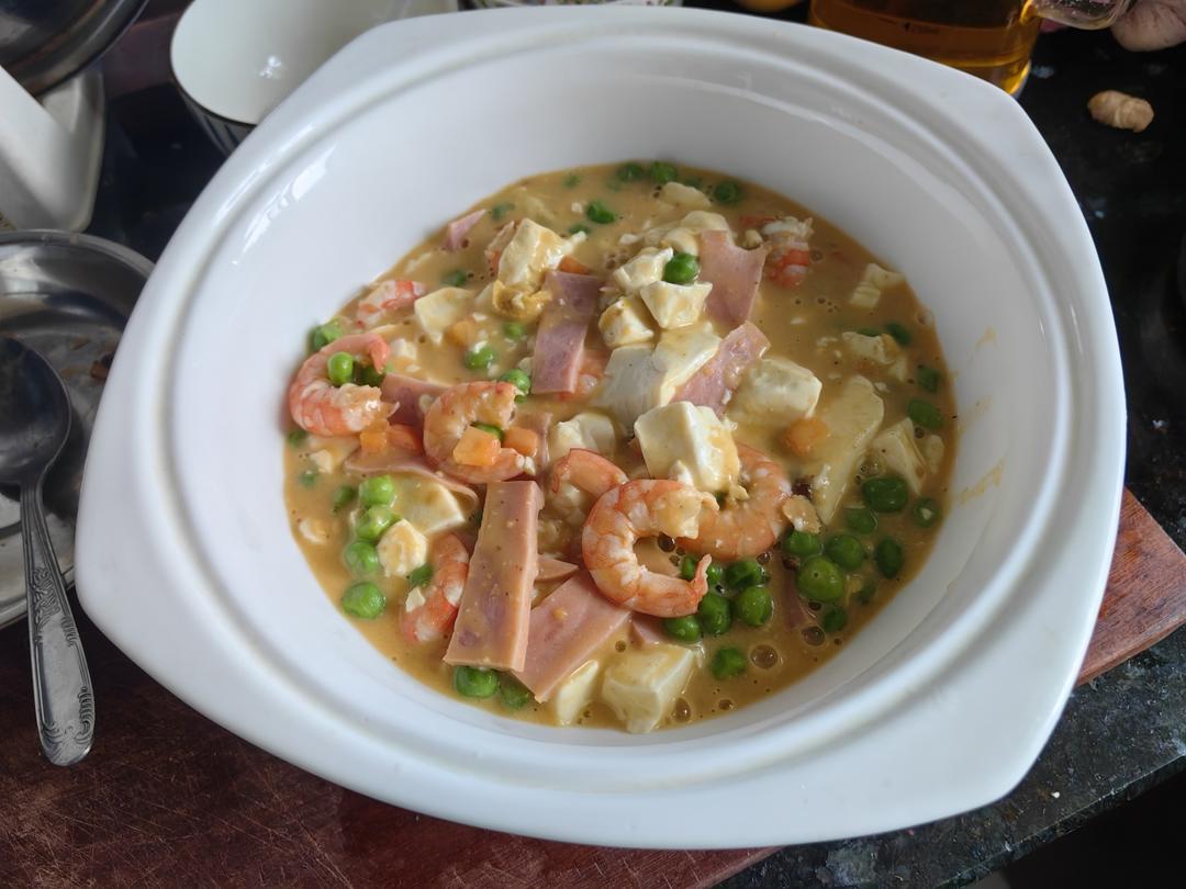 有颜味佳的蟹黄豆腐