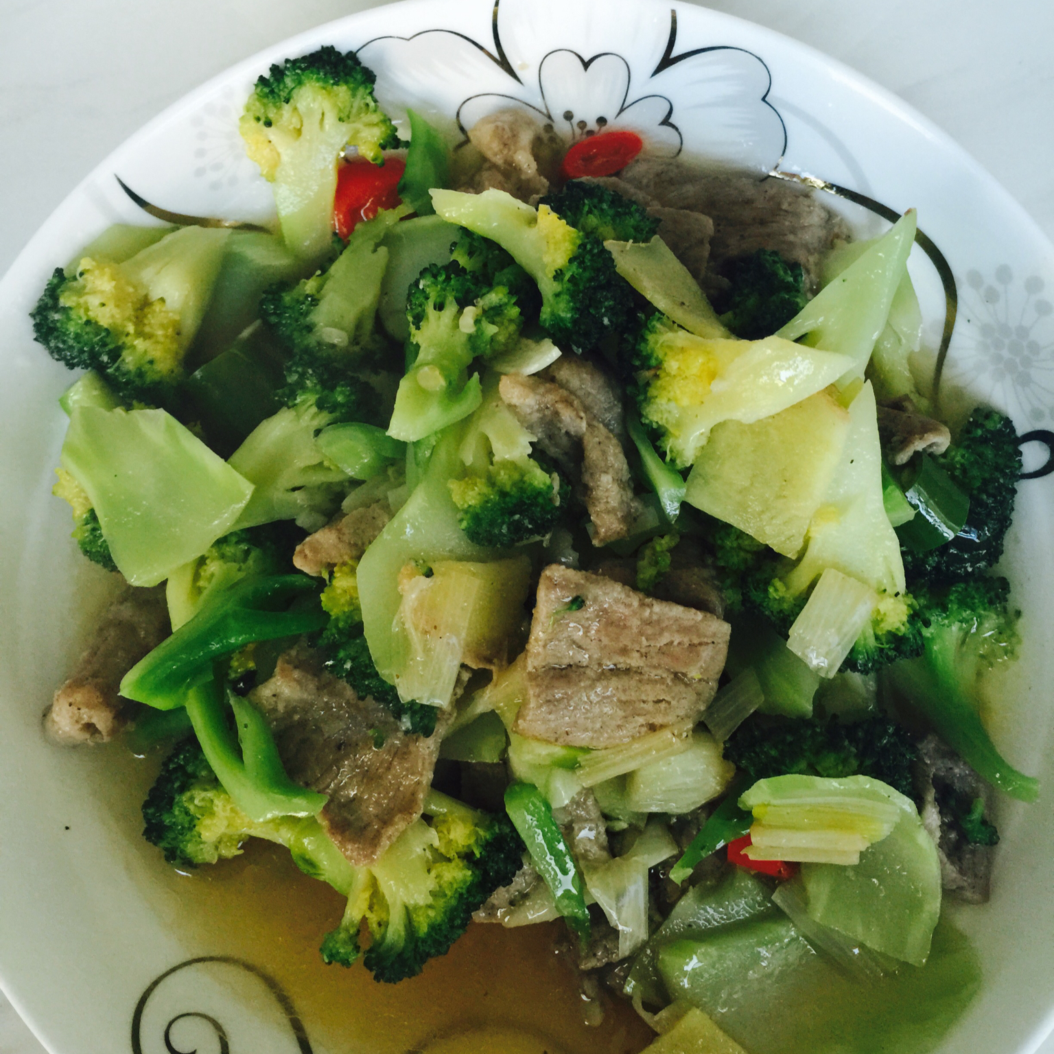 西兰花炒肉