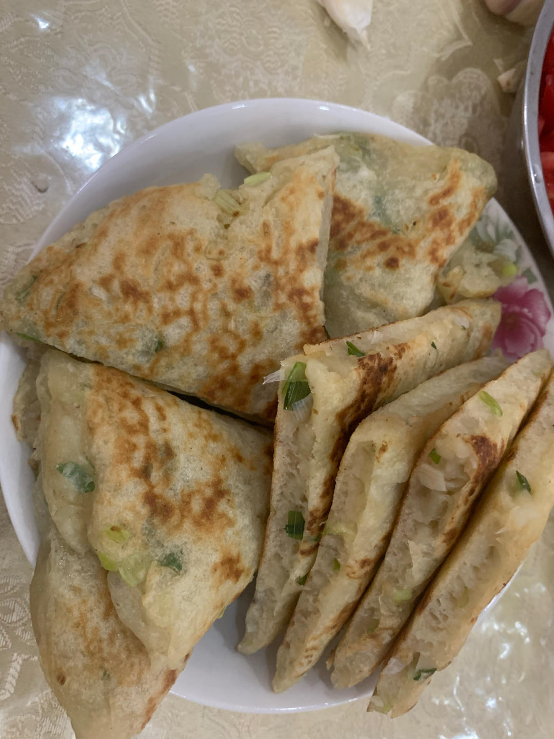 手不沾面做发面大饼