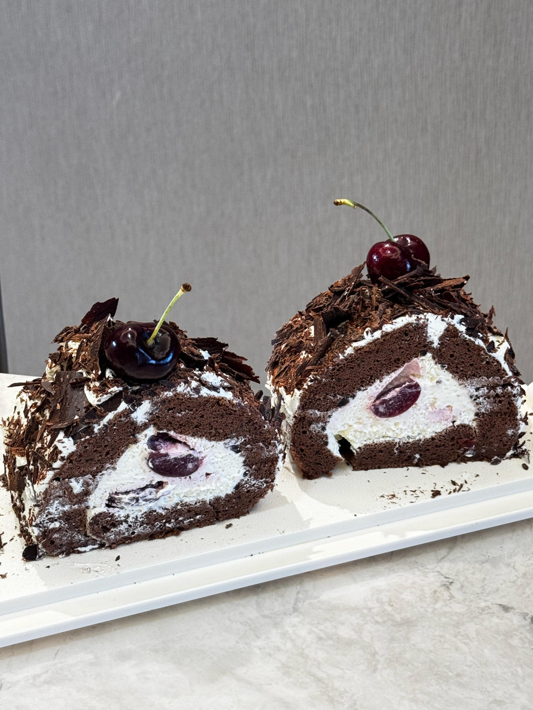 【简简厨房】黑森林蛋糕卷