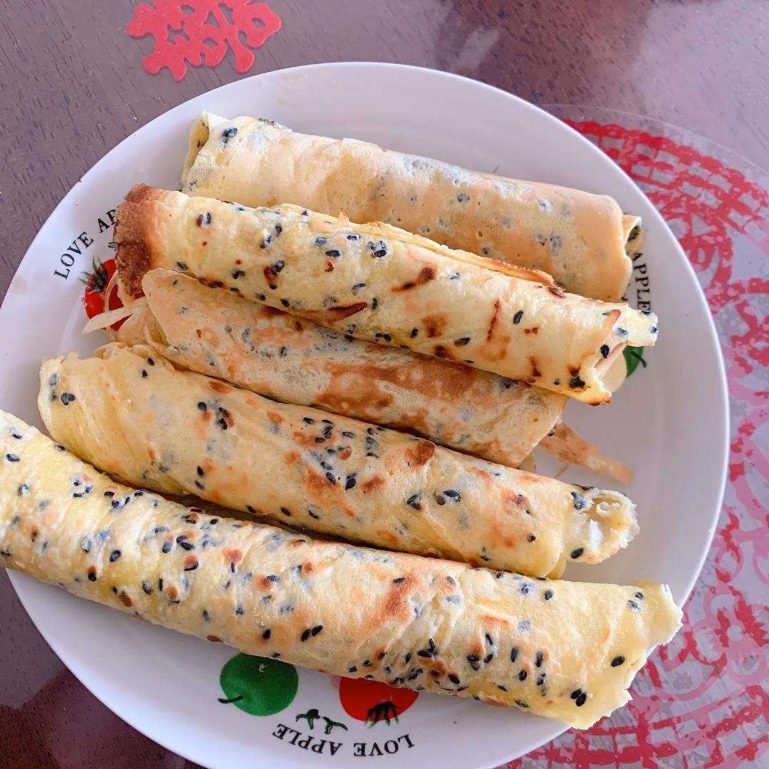 平底锅脆皮蛋卷