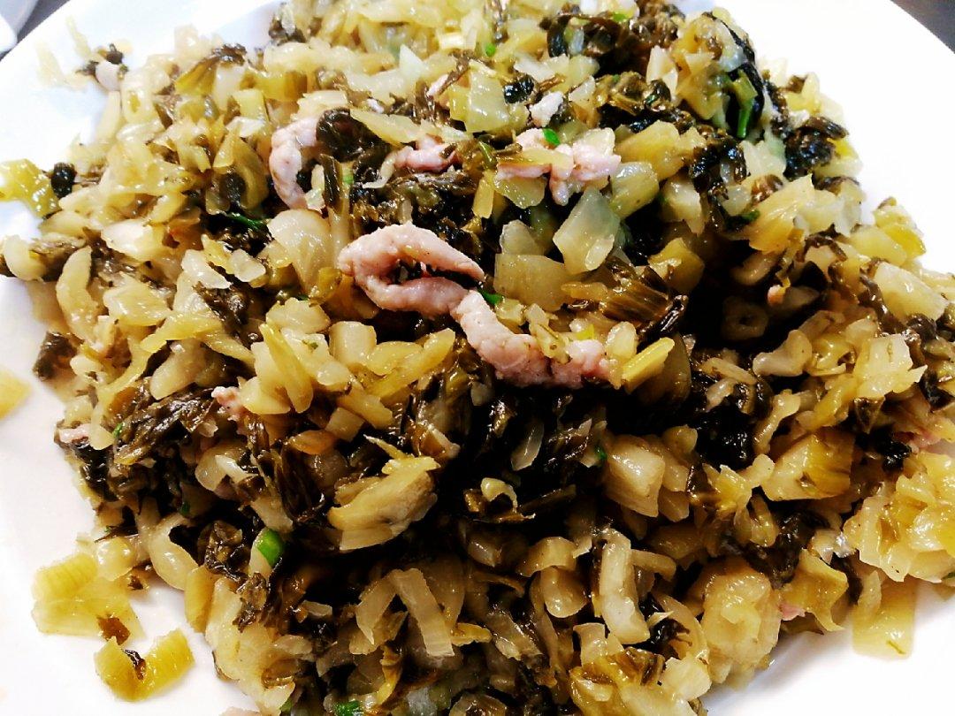 喵了个咪啊酱做的咸菜毛豆炒肉丝