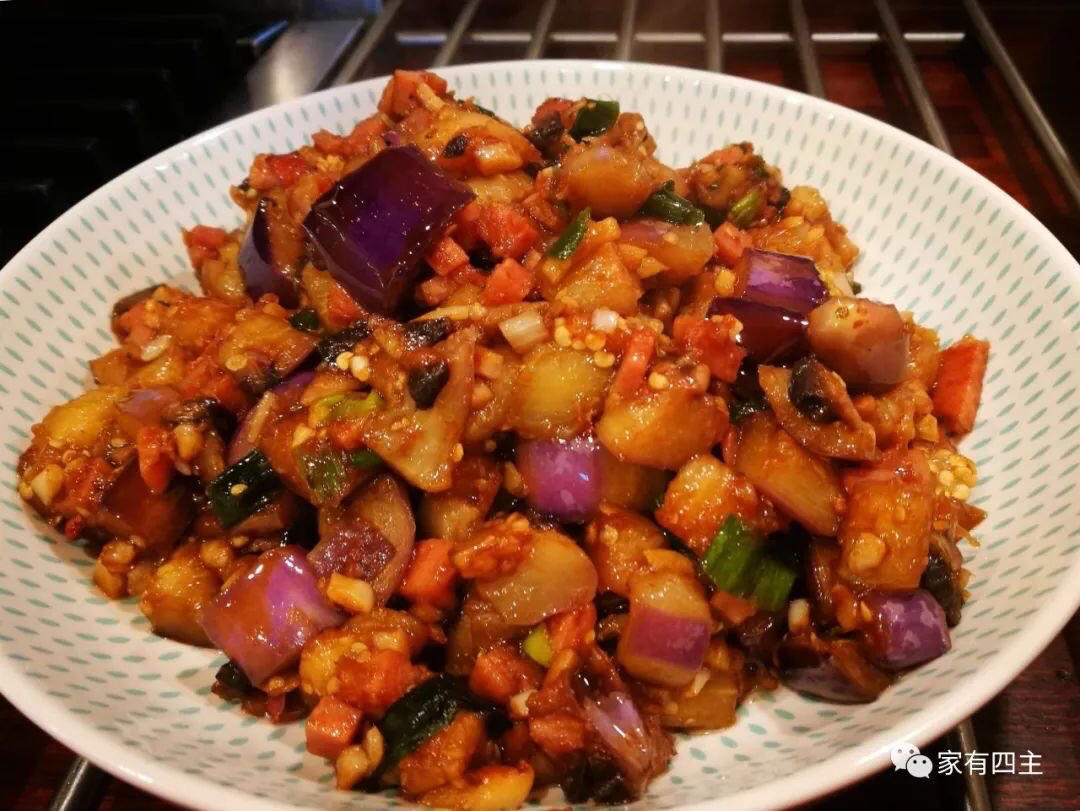 酱烧茄丁