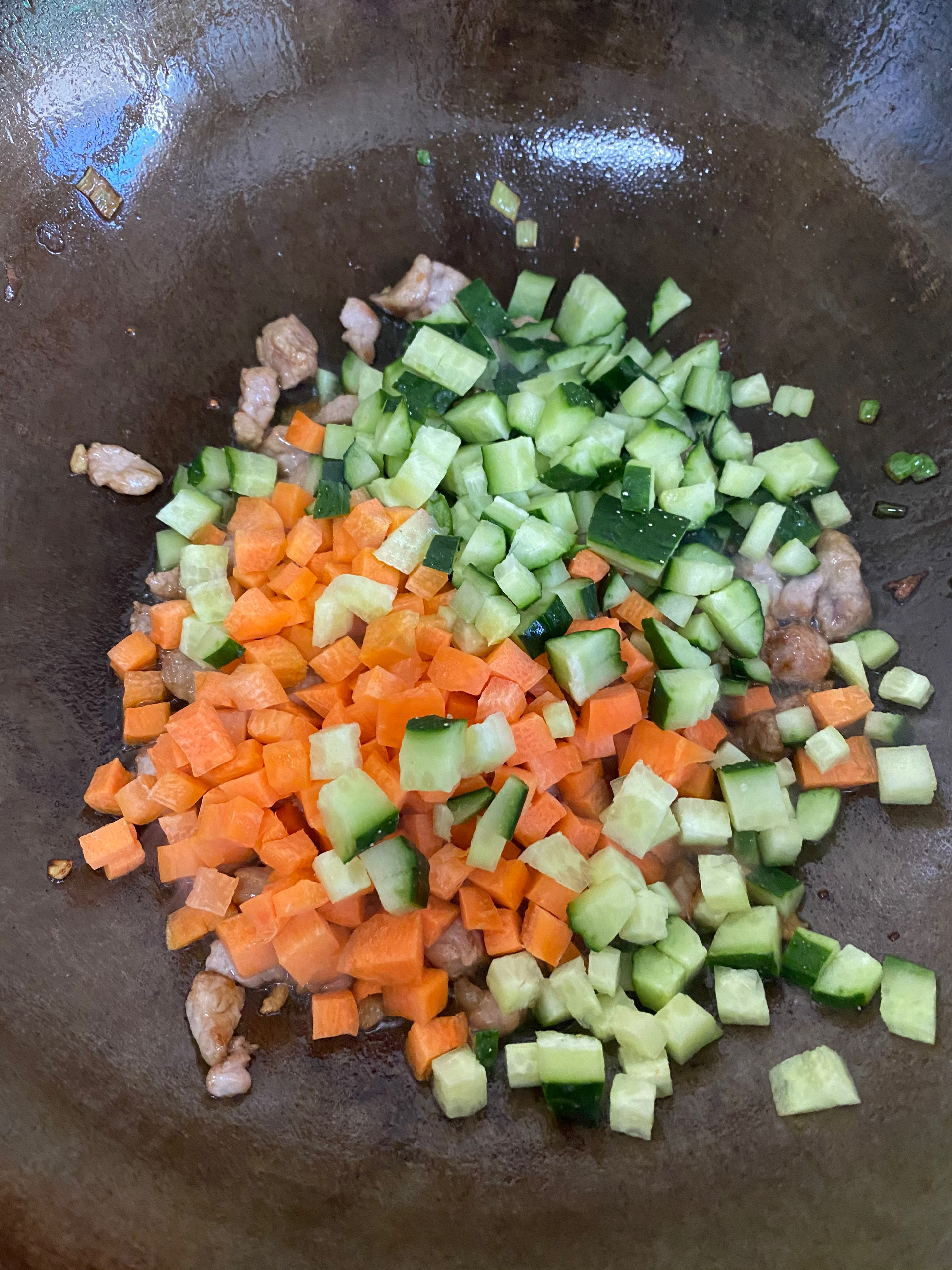 炒蔬菜粒的做法 步骤5