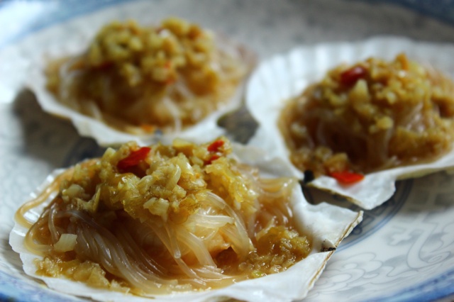 蒜蓉粉丝蒸扇贝