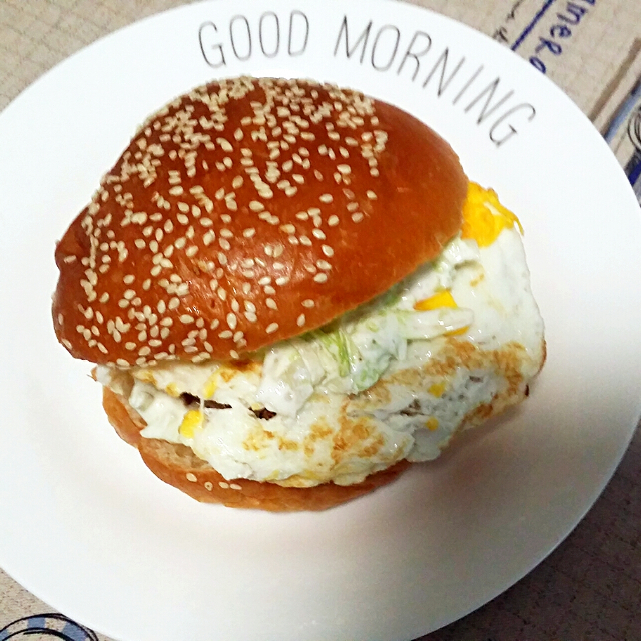 猪肉饼双拼小汉堡