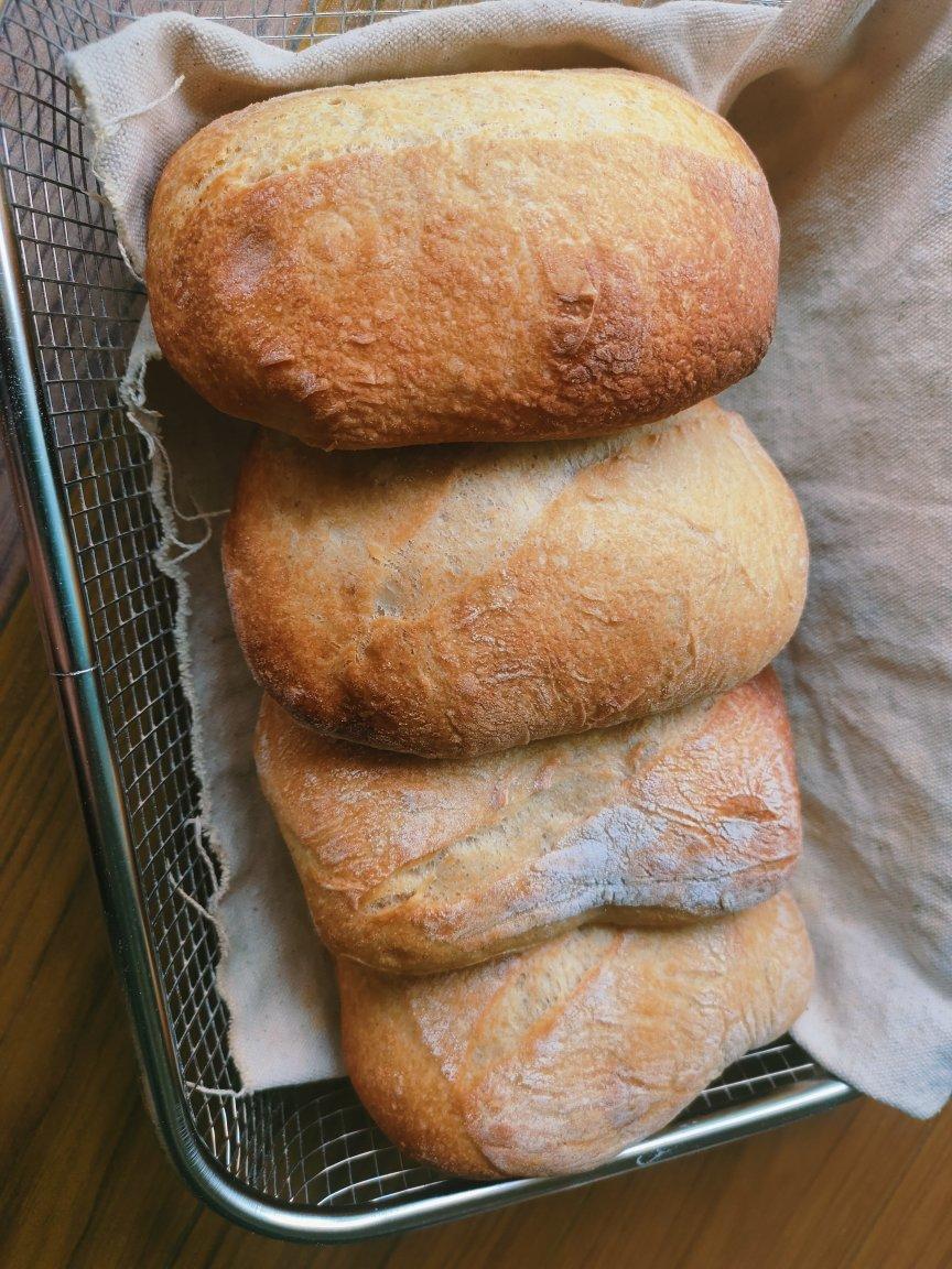 鬼脸皮皮做的恰巴塔~夏巴塔~ciabatta~拖鞋面包【高粉版】