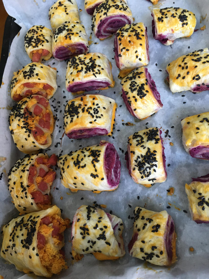 万能的手抓饼系列～紫薯酥