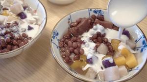 【视频】椰汁芋圆（芋头、红薯、紫薯圆）的做法 步骤12