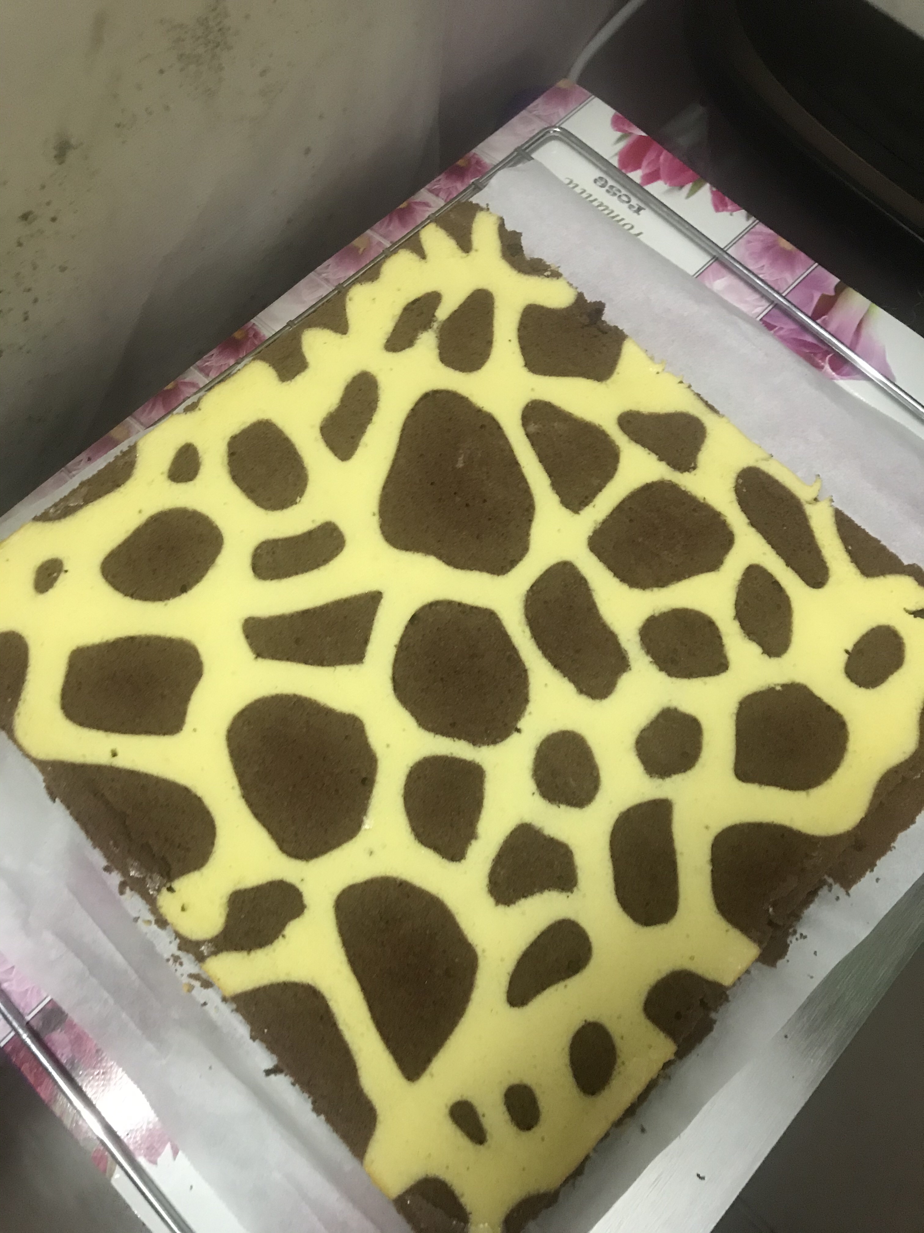 长颈鹿蛋糕卷的做法 步骤9
