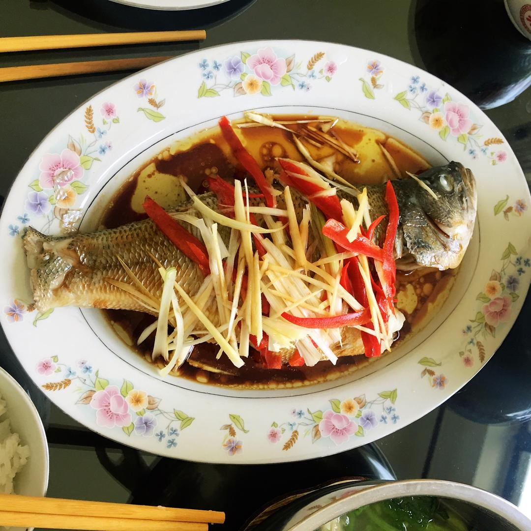 超入味清蒸鱼～清蒸鲈鱼桂花鱼（家常独创）