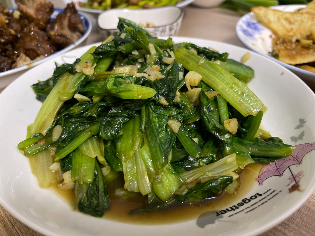 蒜蓉油麦菜（蚝油）