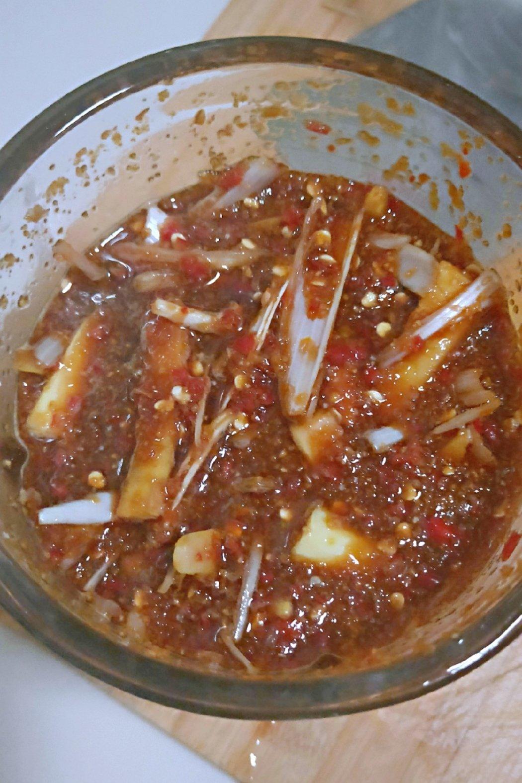 jie-1117做的七爸水煮菜蘸料