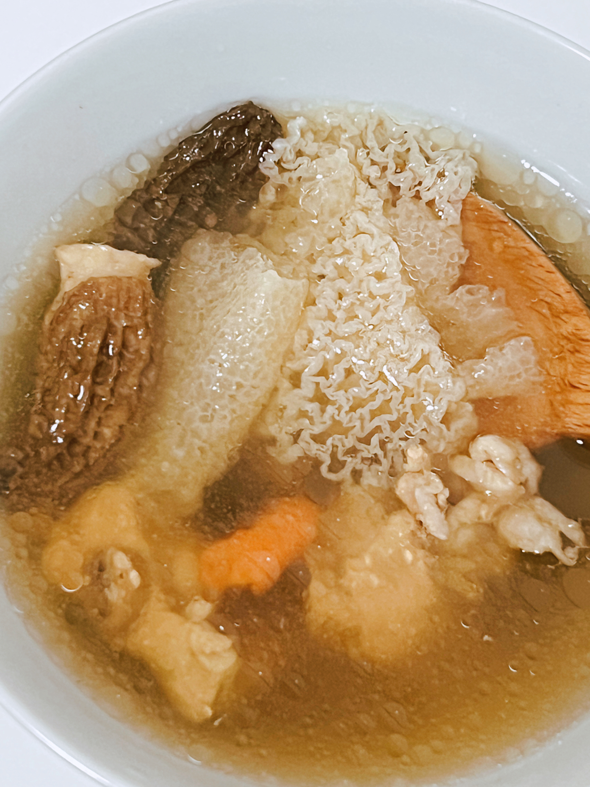 煲靓汤|羊肚菌竹荪排骨汤
