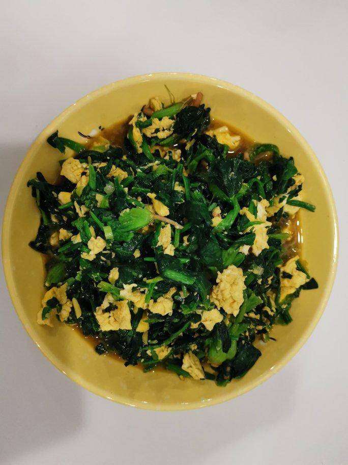 菠菜炒鸡蛋