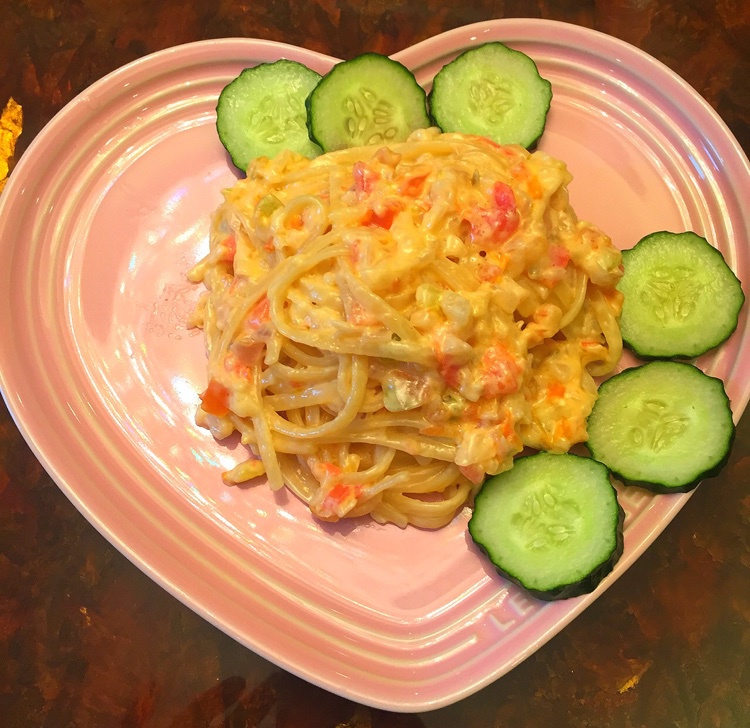 白汁蘑菇培根意粉